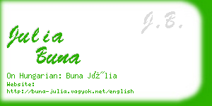julia buna business card